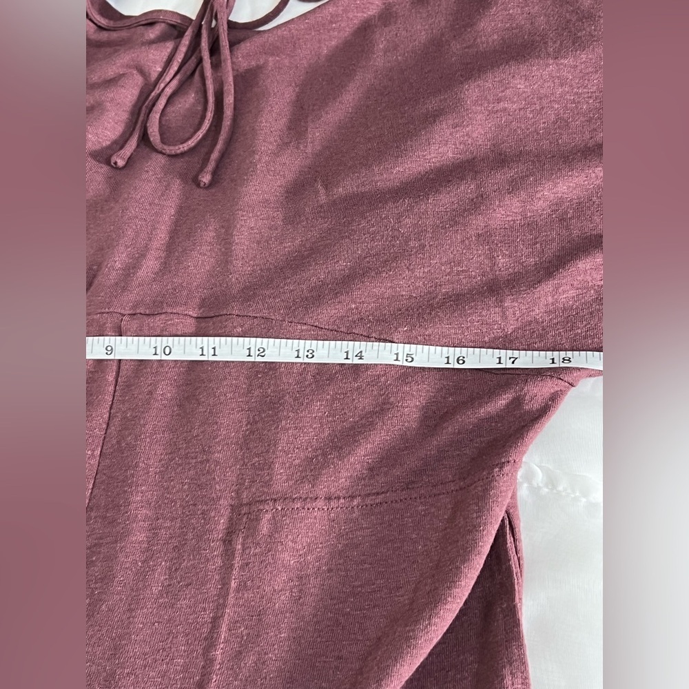 Free People ANDI Open Back Linen Blend Romper Playsuit Purple Mauve Extra Small - Picture 10 of 11